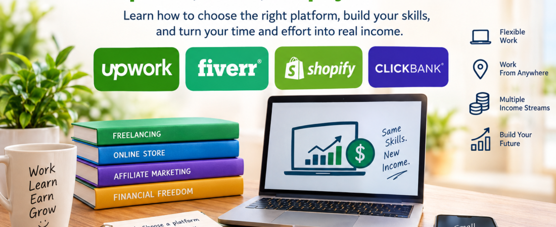 How to Start Earning Online with Upwork, Fiverr, Shopify & ClickBank
